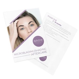 Aftercare Advice Cards - Microblading / Shading