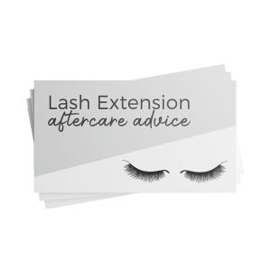Aftercare Advice Cards - Lash Extensions (Pack of 10)