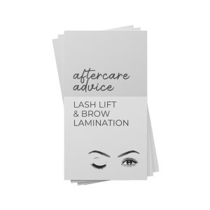 Aftercare Advice Cards - Lash Lift & Brow Lamination (Pack of 10)