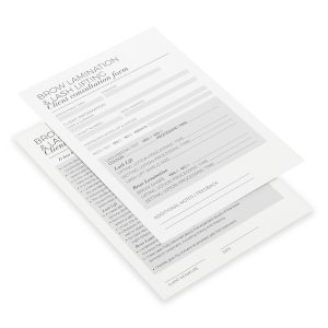 Consultation Cards - Lash Lift & Brow Lamination (Pack of 10)